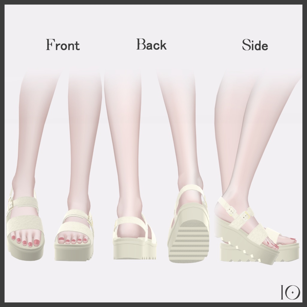 【森羅・Lowtus対応】Platform sandals