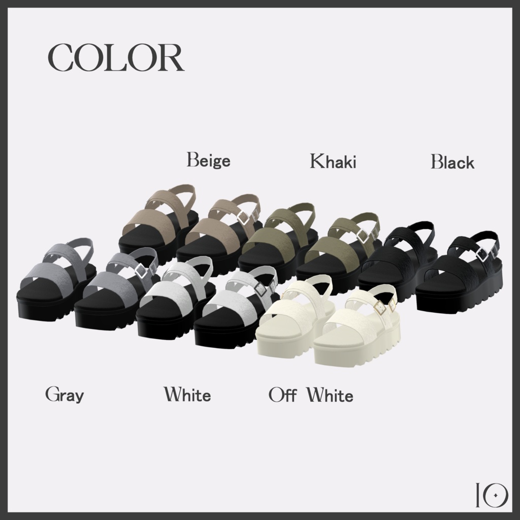 【森羅・Lowtus対応】Platform sandals