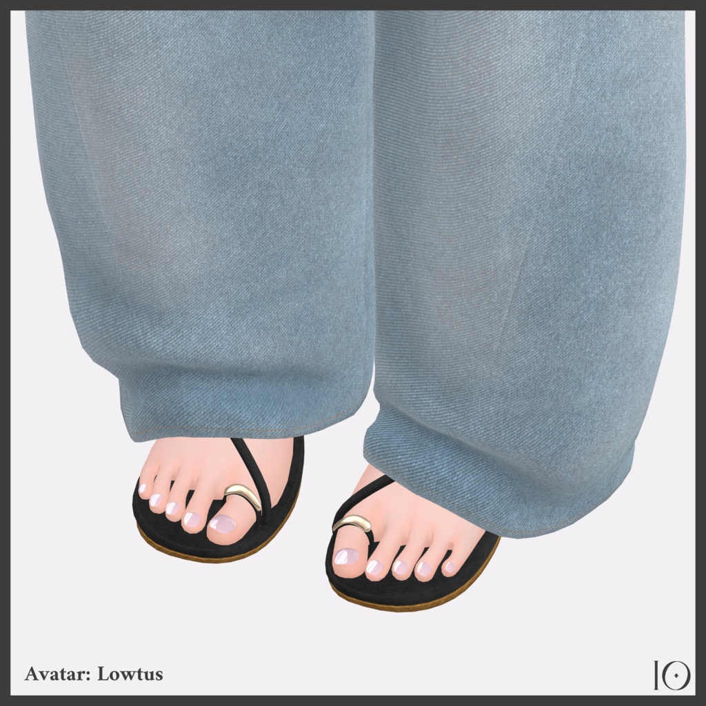 【8アバター対応】One Color Nail【簡単装着】