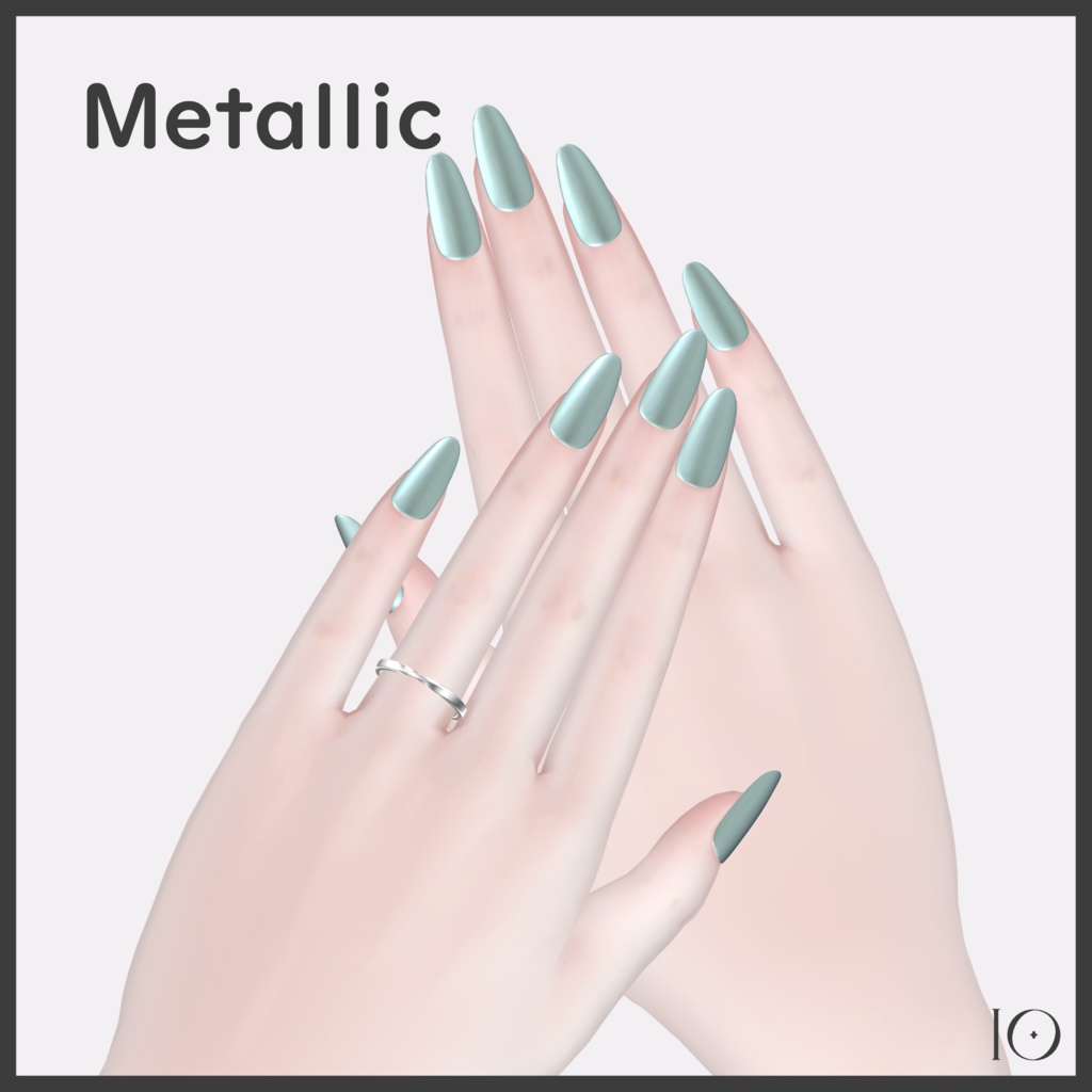 【8アバター対応】One Color Nail【簡単装着】