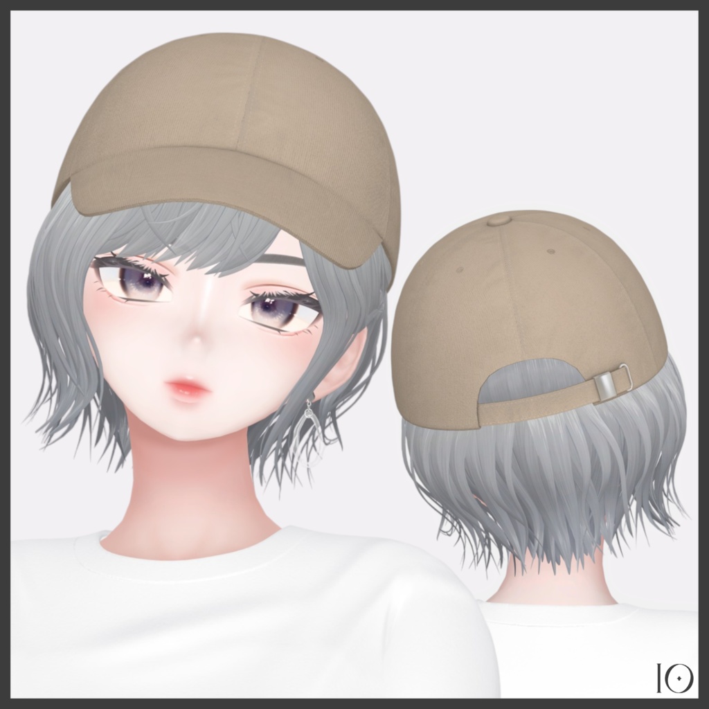 【4アバター対応】Cap & Bob Hair