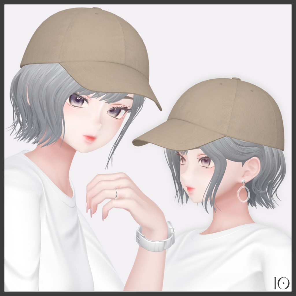 【4アバター対応】Cap & Bob Hair