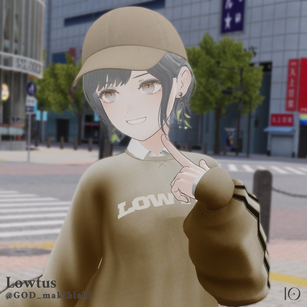 【4アバター対応】Cap & Bob Hair