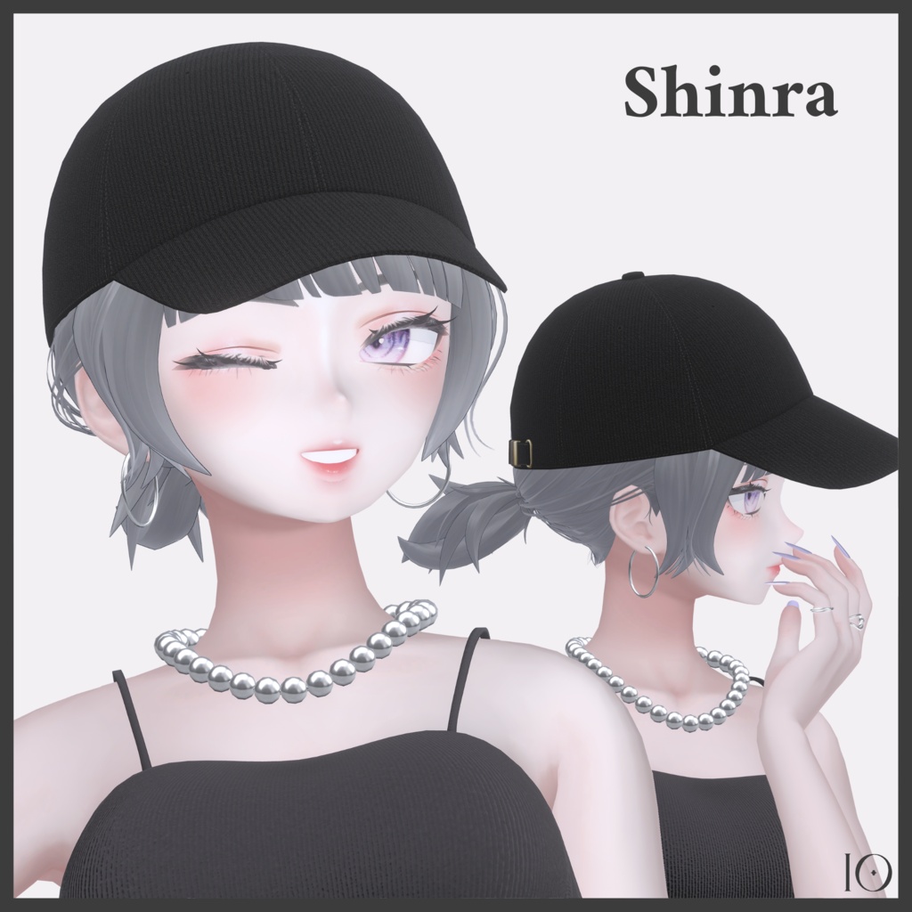 【5アバター対応】Cap & Short Ponytail