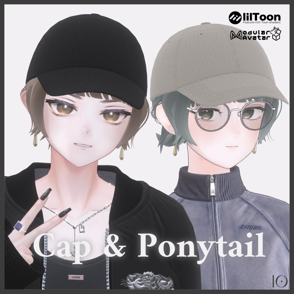 【5アバター対応】Cap & Short Ponytail