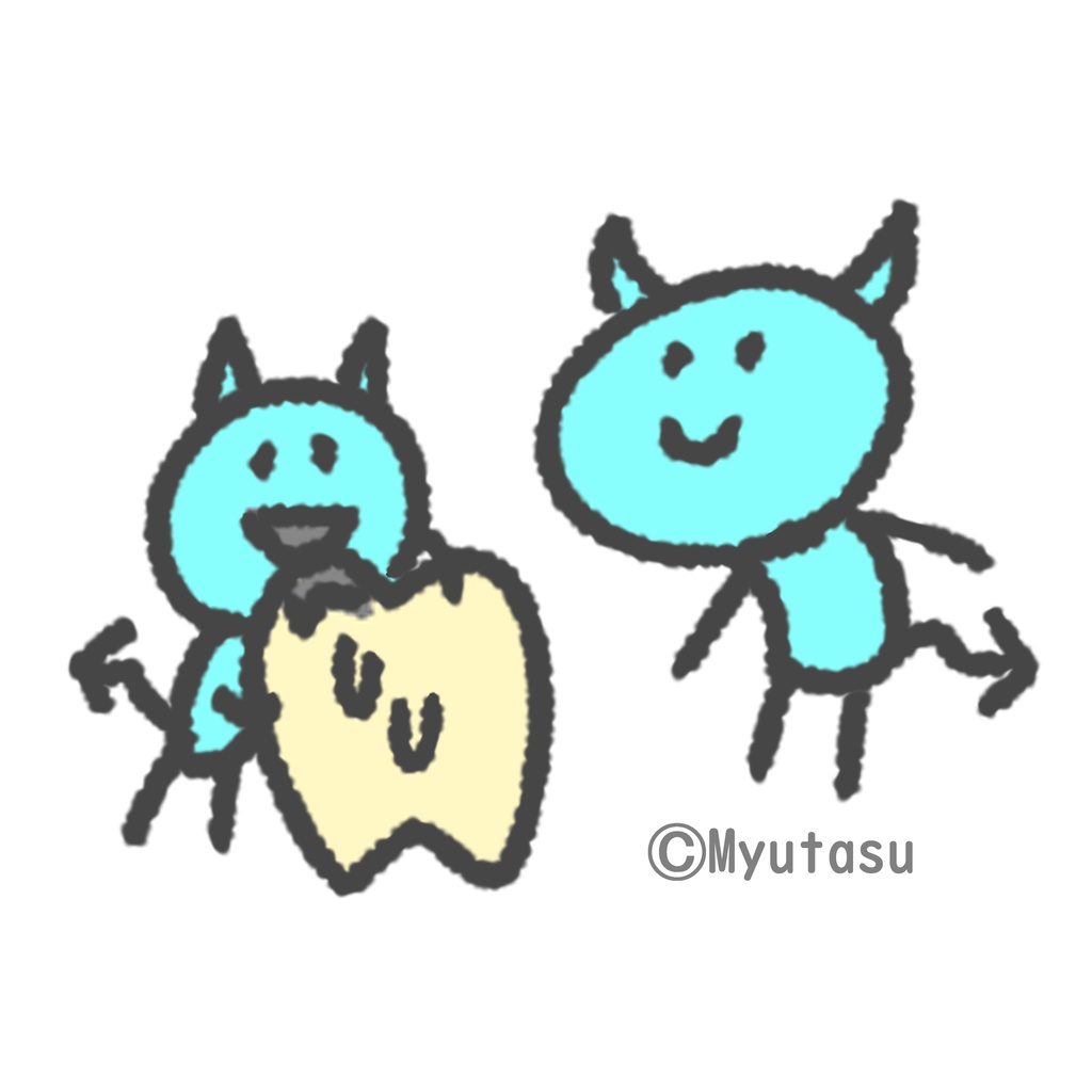 ミュタス白TシャツS〜LLサイズ