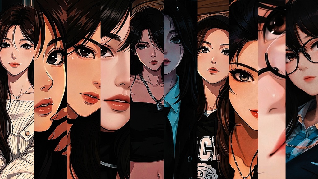 Anime Girl Portrait Bundle Vol.1｜アニメ風 女の子 ポートレート集