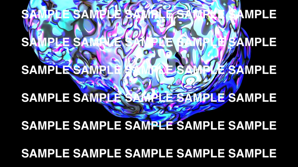 4K壁紙 OCEAN メタボールデジタルアート