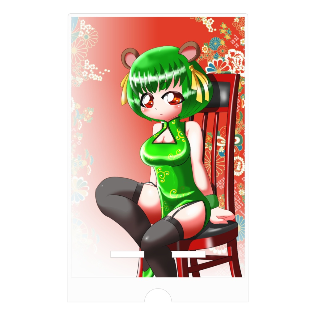 チャイナむじなのスマホスタンド