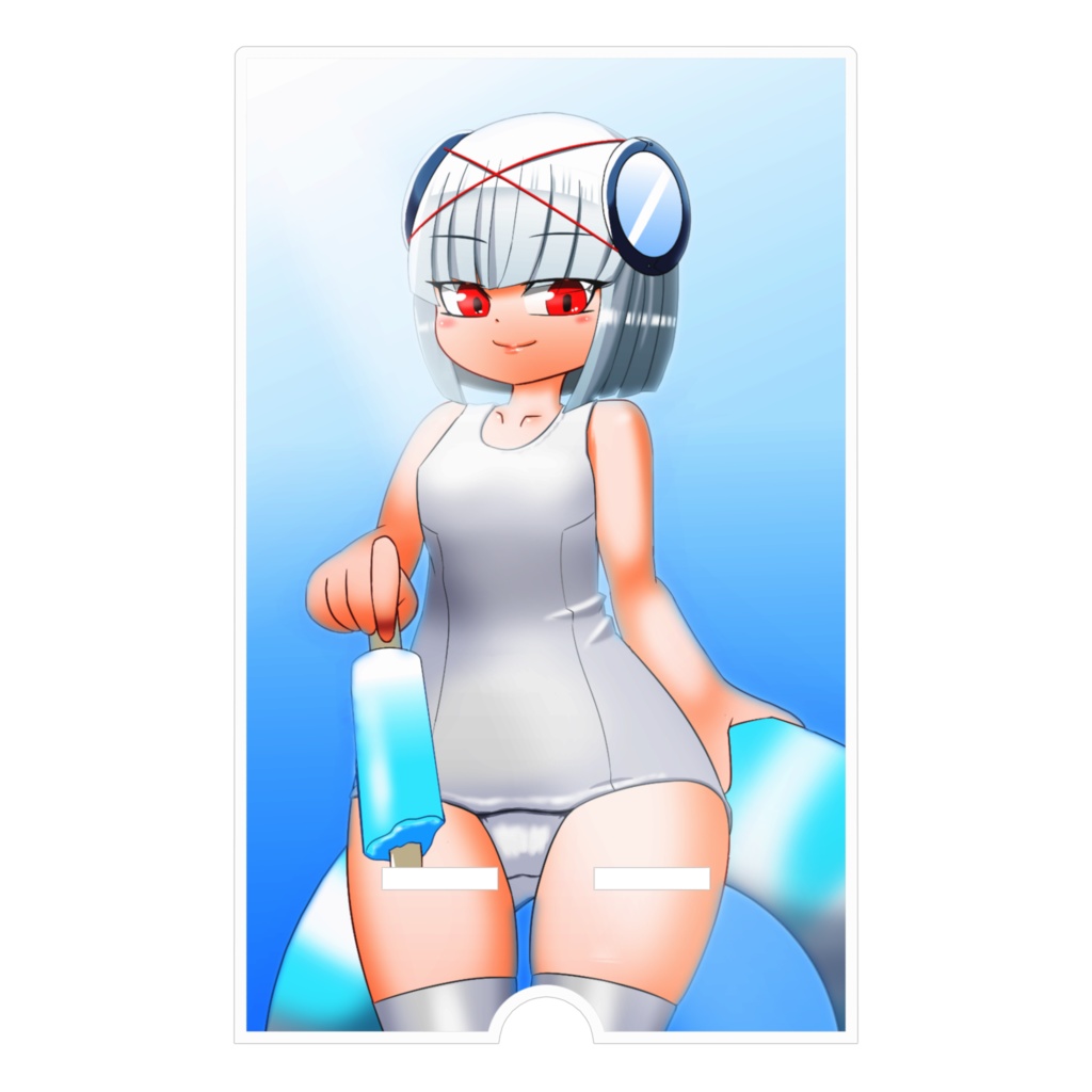 巴さまのスク水スマホスタンド