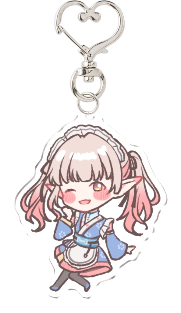 【非公式 │ える】チャイナメイド-アクリルキーホルダー