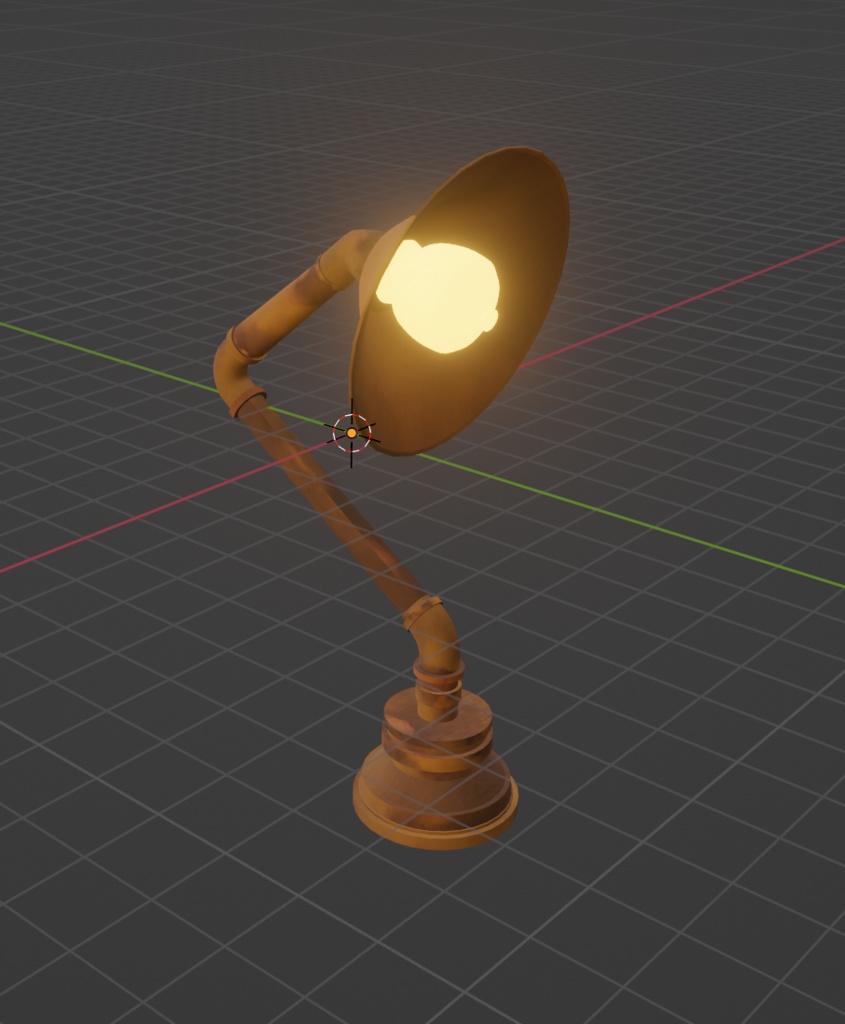 Desk lamp(木造電気スタンド)