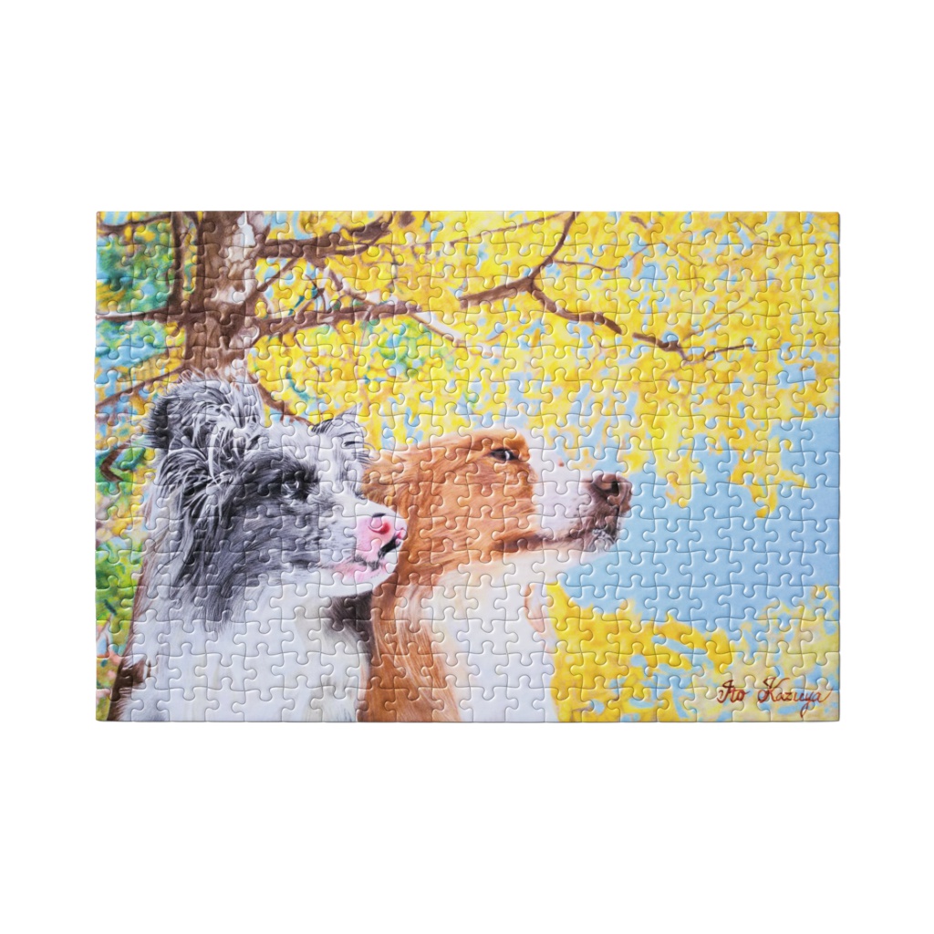 色鉛筆で描いた犬の絵 NO.4