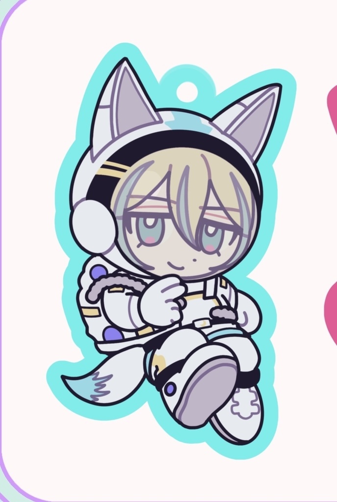 ぷちゅうアクリルキーホルダー　ウシミツ