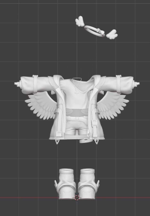 【無料】|未完成の作品|Blender作業ファイル