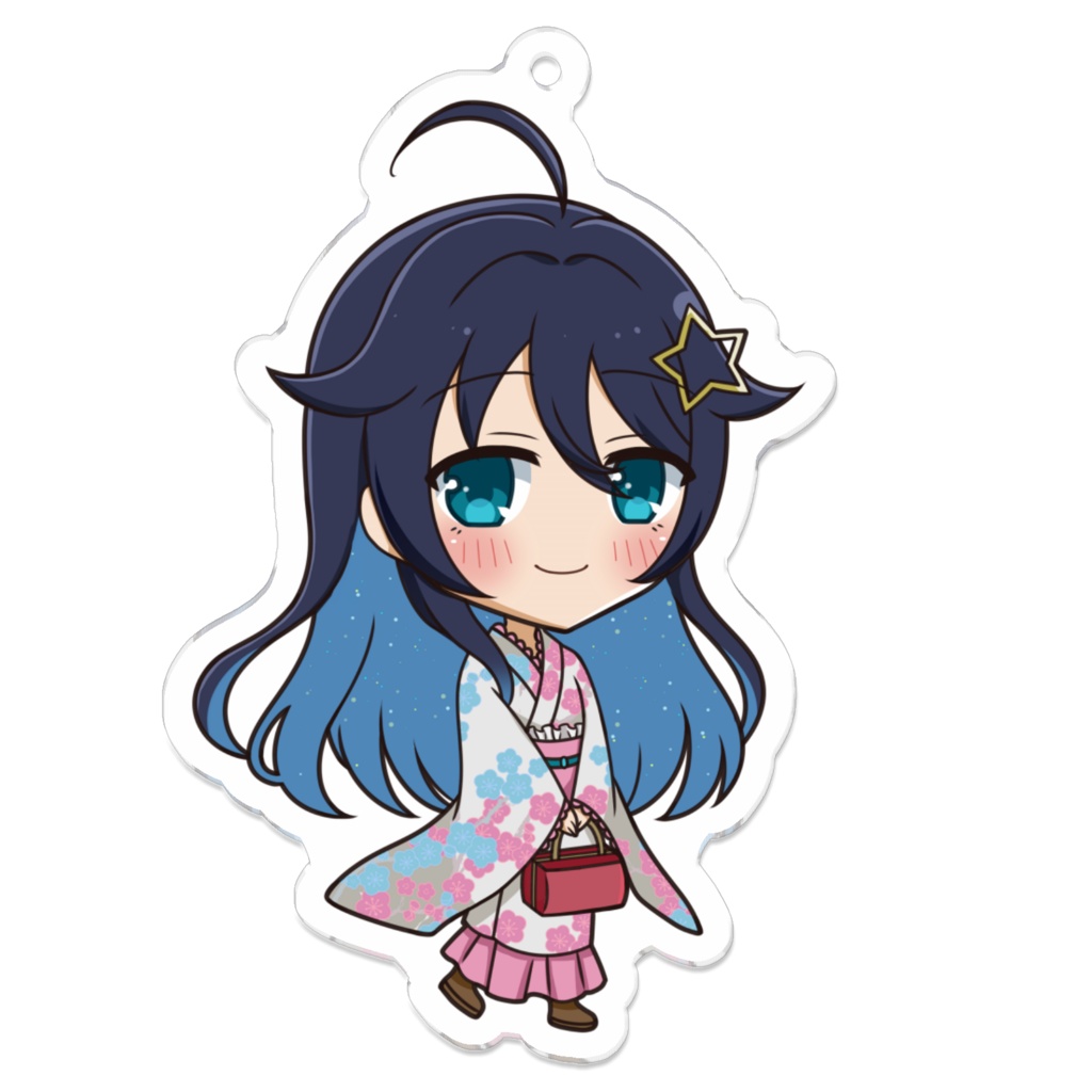夢星ねる和服アクキー ぶいらいぶ 夢星ねる Booth
