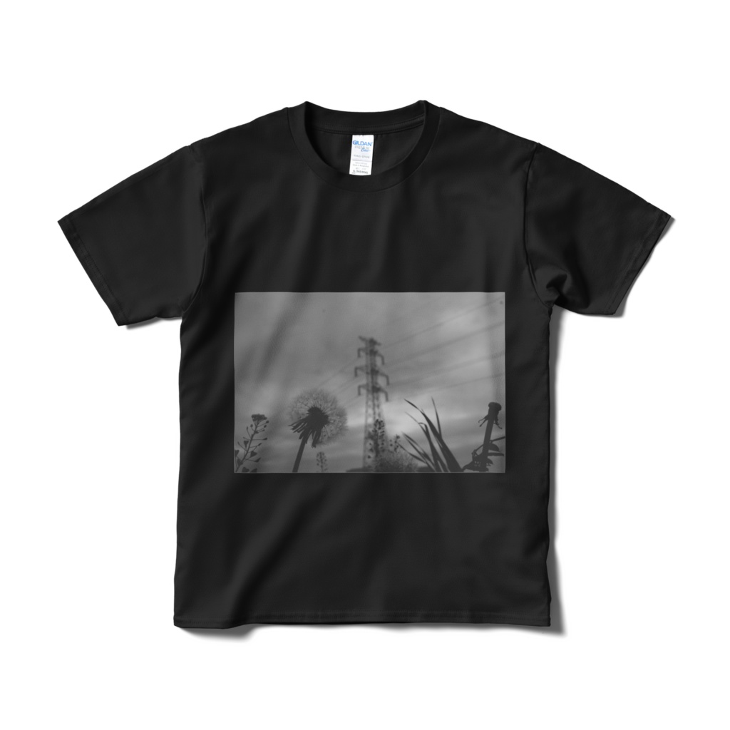 白黒鉄塔シャツ