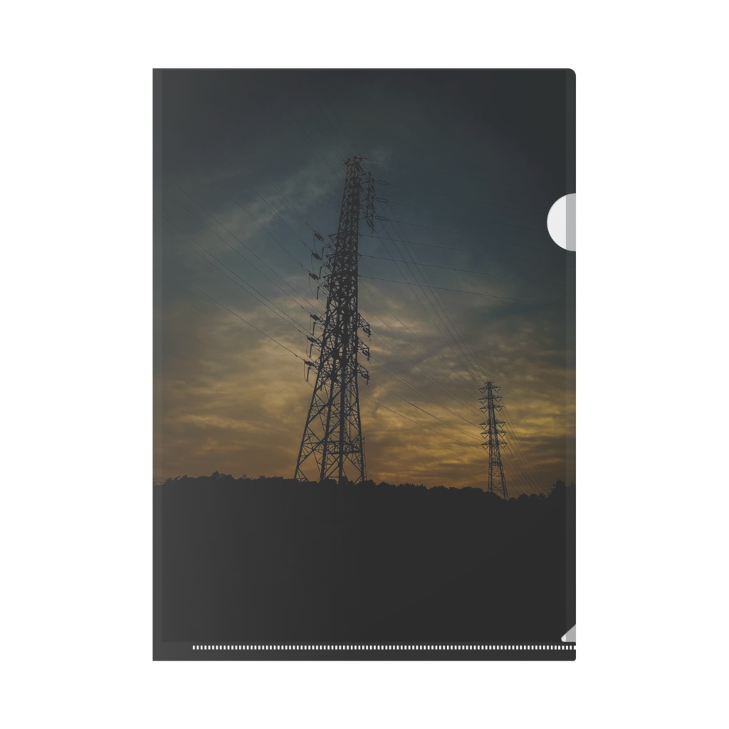 鉄塔クリアファイル