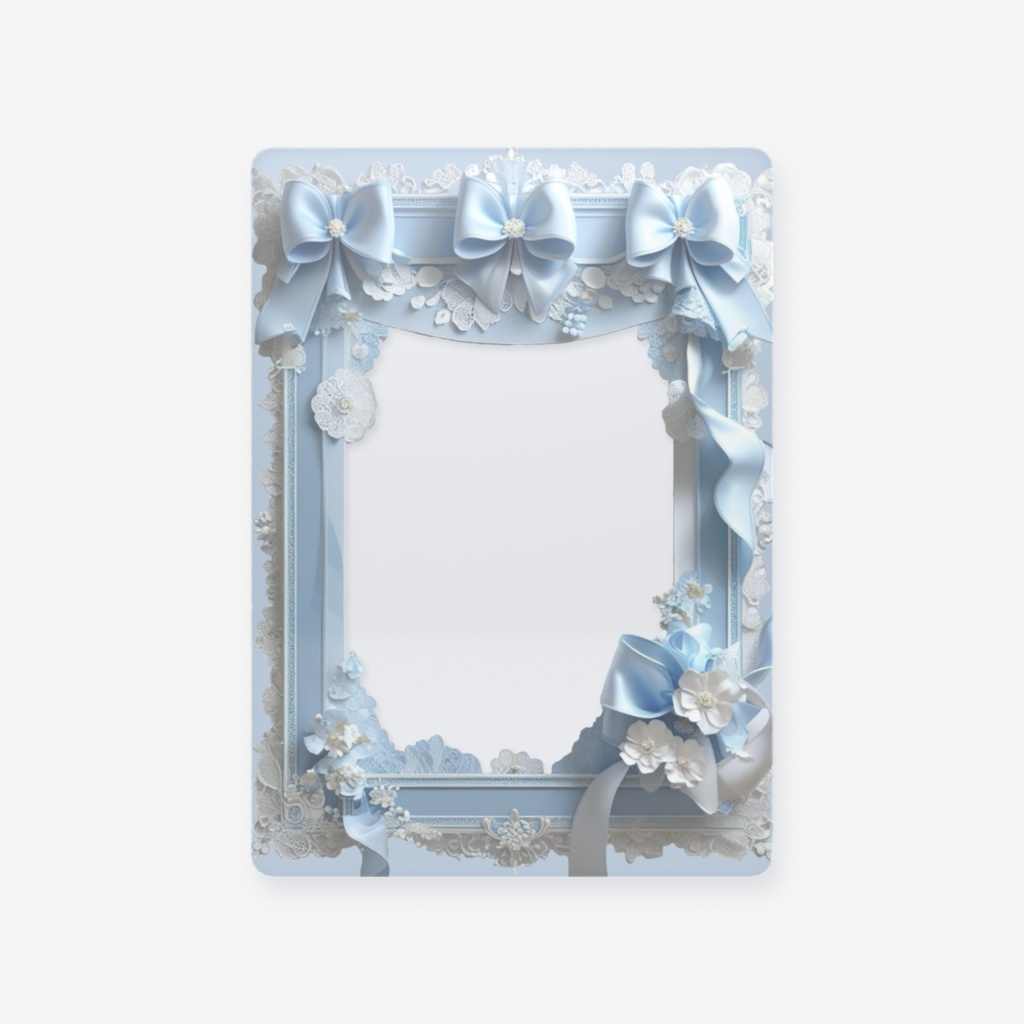 Oshipock Blue_ふんわりりぼん