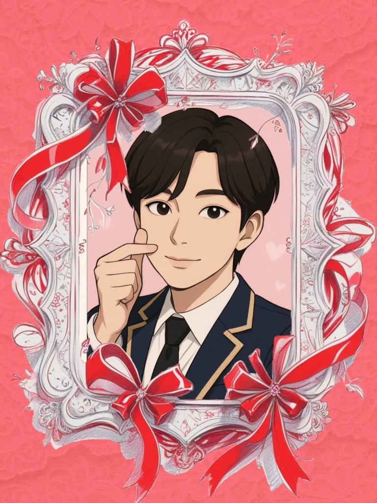 Oshipock Red_情熱りぼん