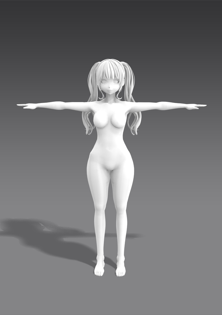 FBX・VRM素体モデル_LOVE BITES BACK