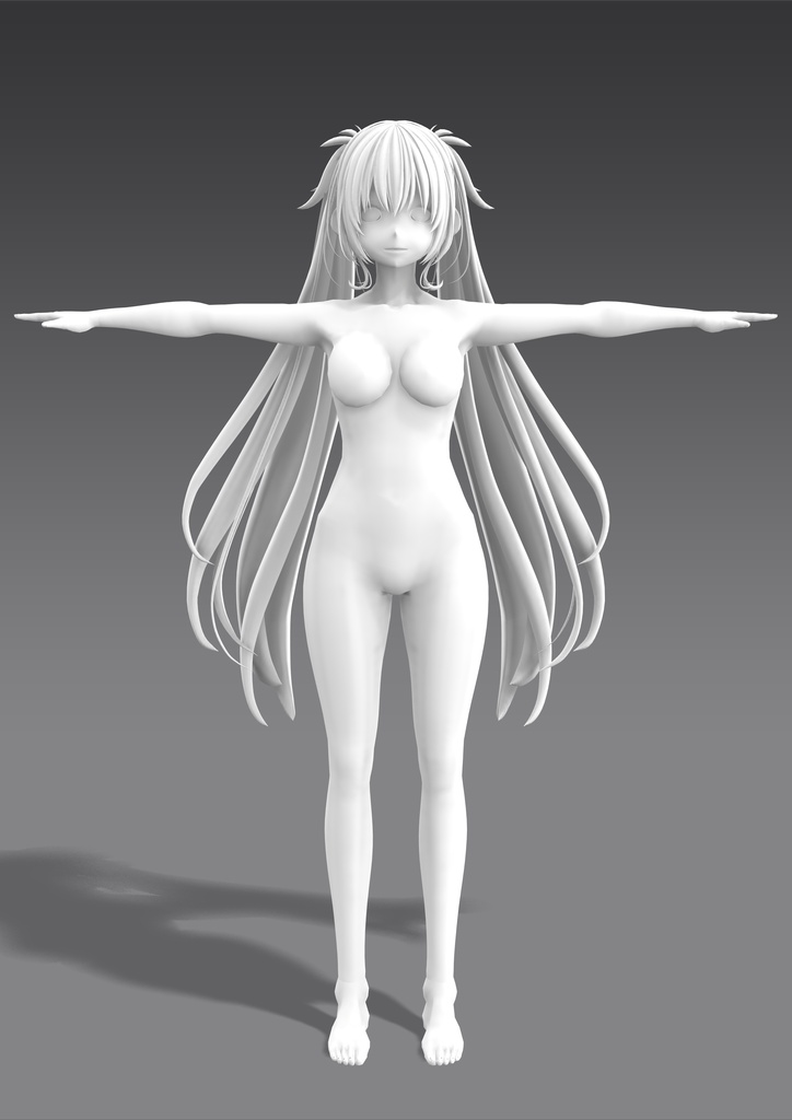 FBX・VRM素体モデル_DARK SERENADE