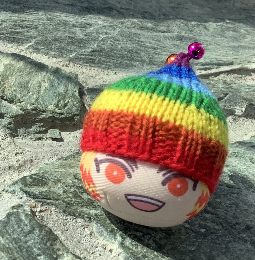 レインボーぽっち帽(A)