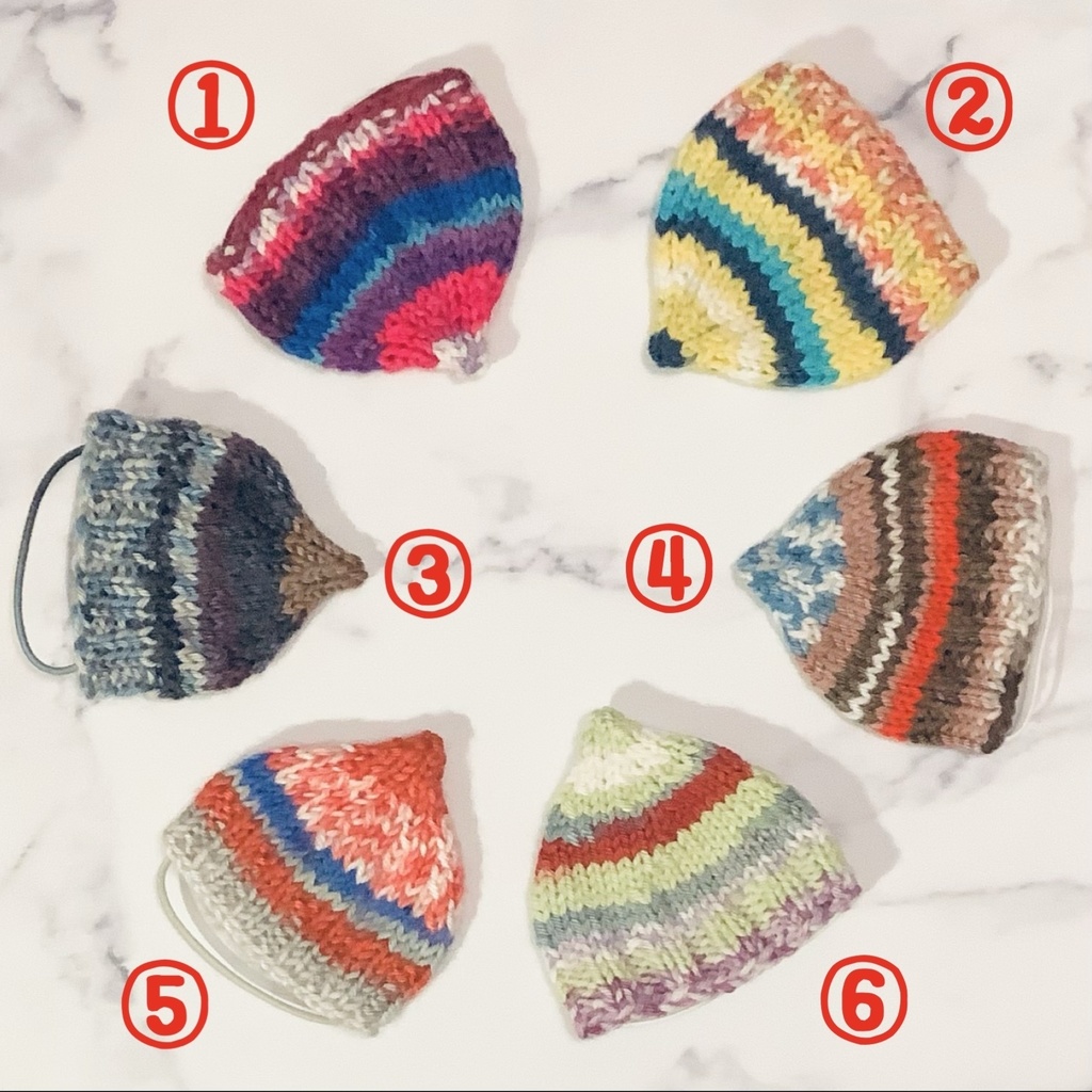 カラフルぽっち帽(全6種)