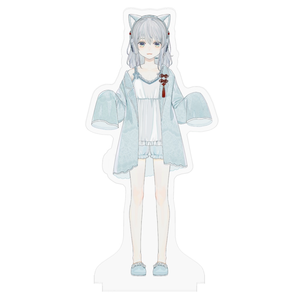 【特典付き】アクリルフィギュア(猫耳セミロング)【猫麦とろろ/個人Vtuber】