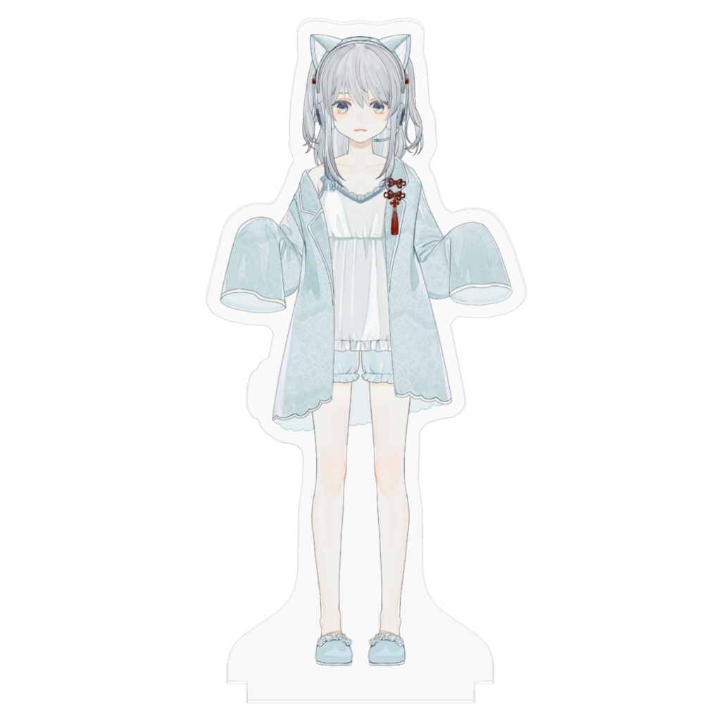 【特典付き】アクリルフィギュア(猫耳ツインテ)【猫麦とろろ/個人Vtuber】