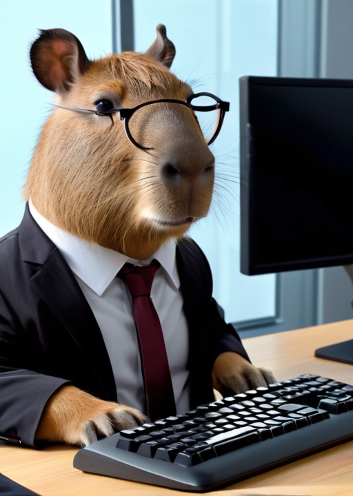 AI生成カピバラオフィスアドベンチャーパック - 画像100枚