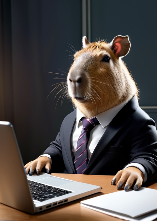 AI生成カピバラオフィスアドベンチャーパック - 画像100枚