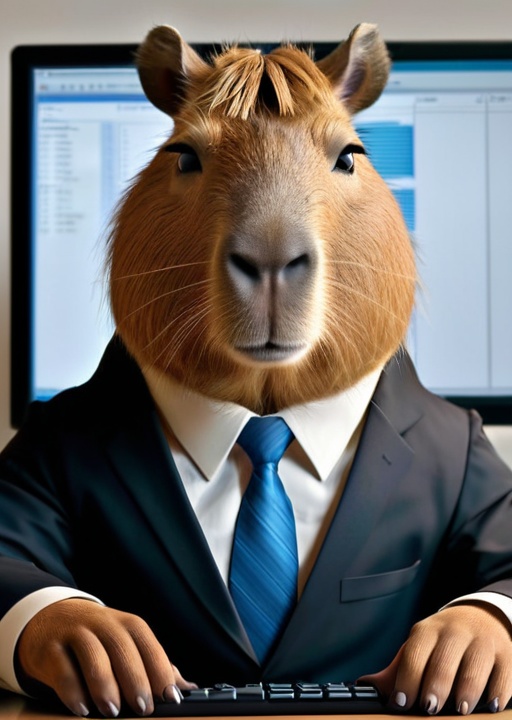 AI生成カピバラオフィスアドベンチャーパック - 画像100枚