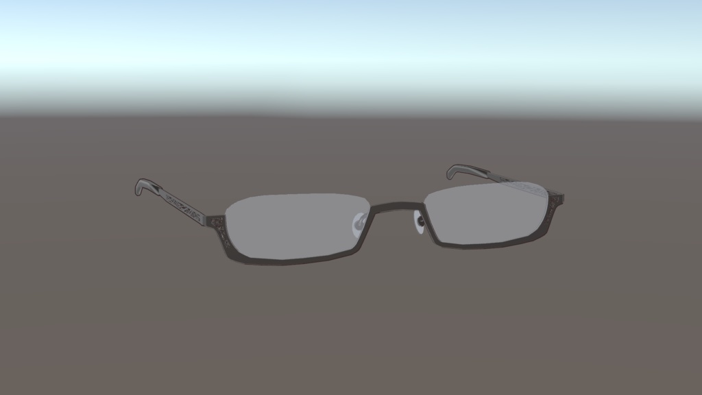 【VRChat想定】ここあ眼鏡【3Dモデル】