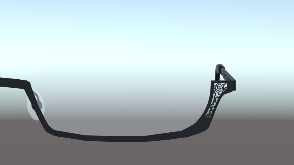 【VRChat想定】ここあ眼鏡【3Dモデル】