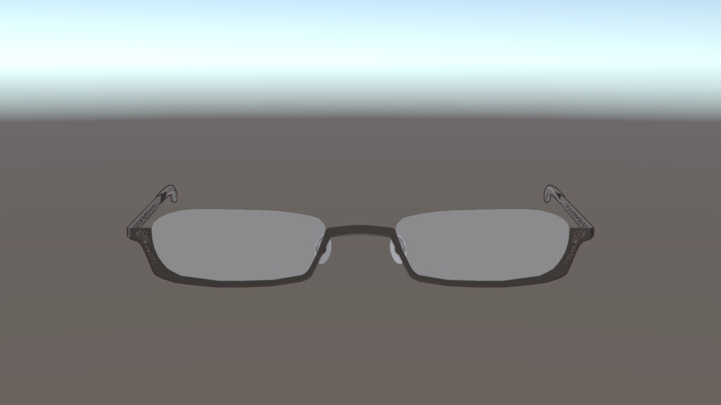 【VRChat想定】ここあ眼鏡【3Dモデル】