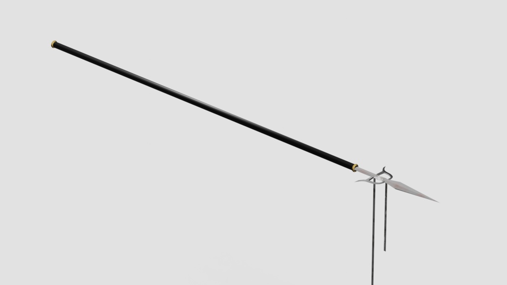 【VRChat想定】普通の槍【3Dモデル】