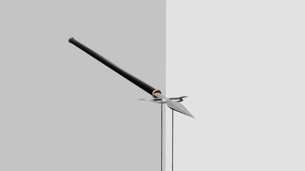 【VRChat想定】普通の槍【3Dモデル】