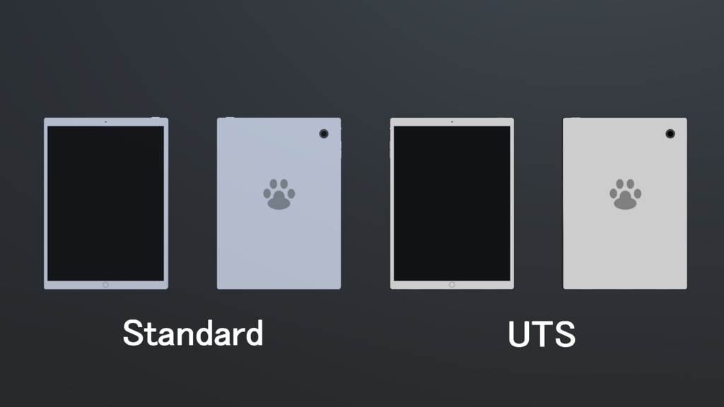 【VRChat想定】タブレット端末【3Dモデル】