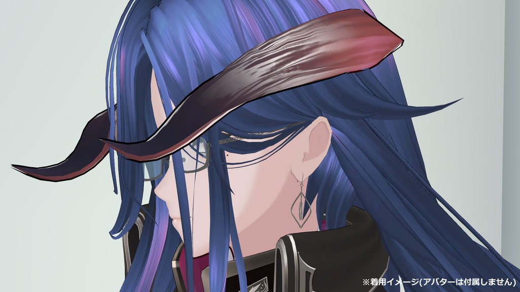 【VRChat想定】ピアス【3Dモデル】