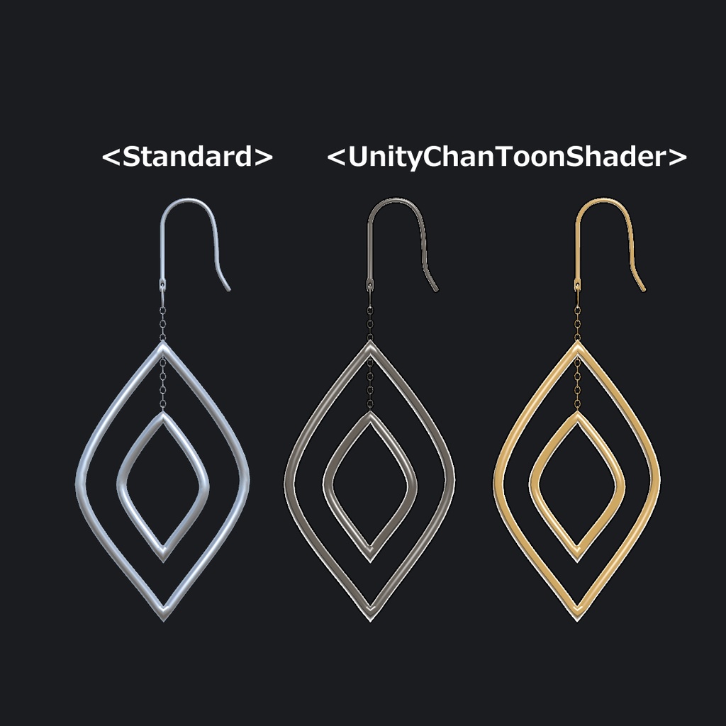 【VRChat想定】ピアス【3Dモデル】
