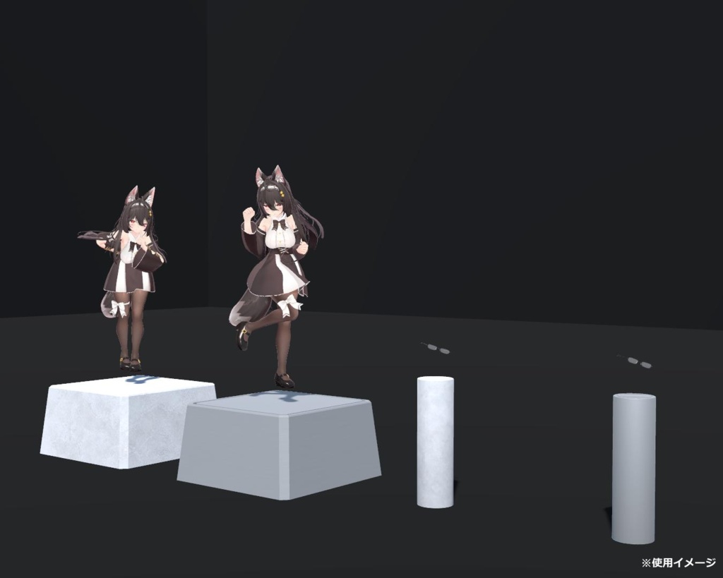 【VRChat想定】ItemStage(アバター・アイテム展示台)