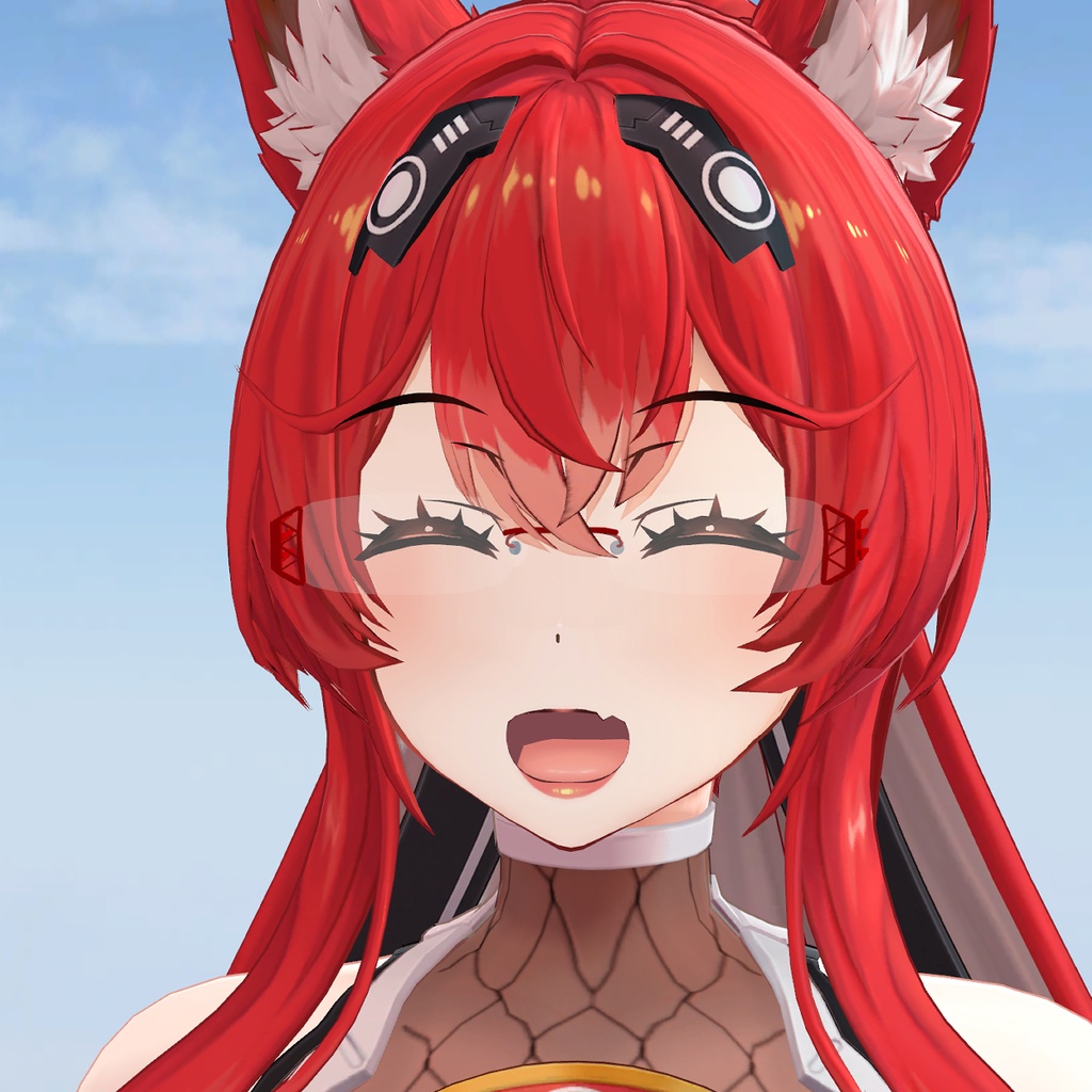 サイバーお狐ニンジャイメージ眼鏡