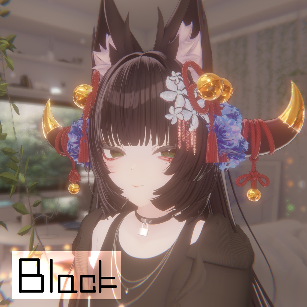 【真央】メイク&アイテクスチャ&顔のシェイプキー ーVRChat神社のいなりさま❣ー