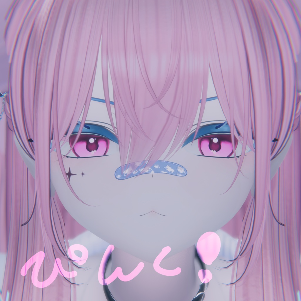 【真央】メイク&アイテクスチャ&顔シェイプキー ーツンツン猫、まおにゃんー