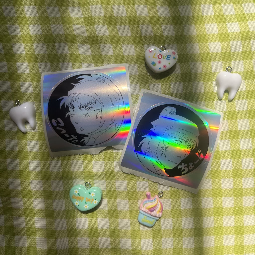 びっくり顔六ろアクリルキーホルダー