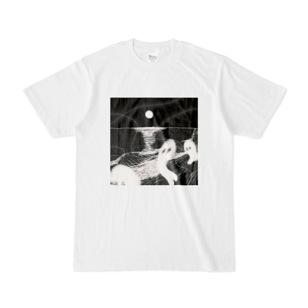 夏の亡霊Tシャツ2 white