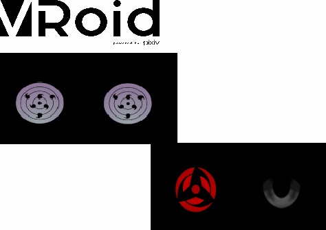 sharingan vroid eye textures