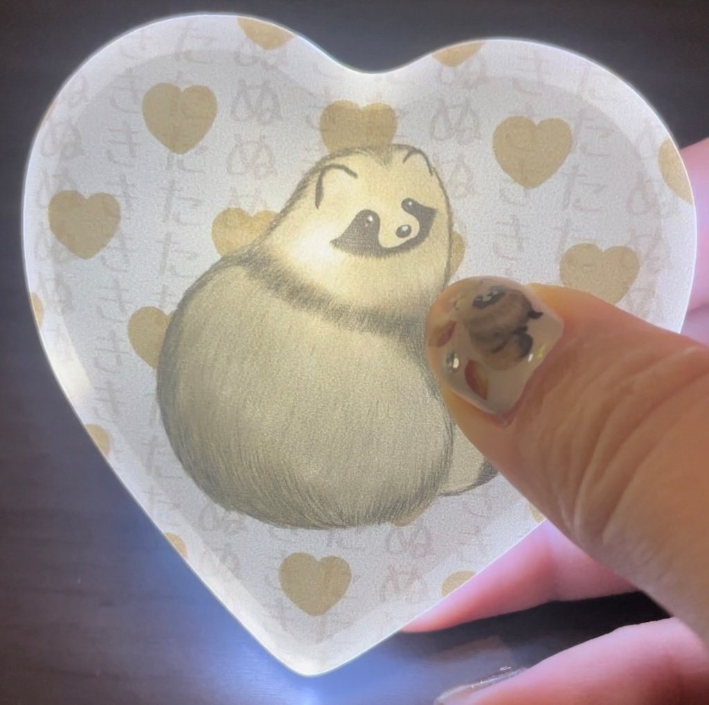 【3/8迄発送分】たぬき推し!光るバッジ