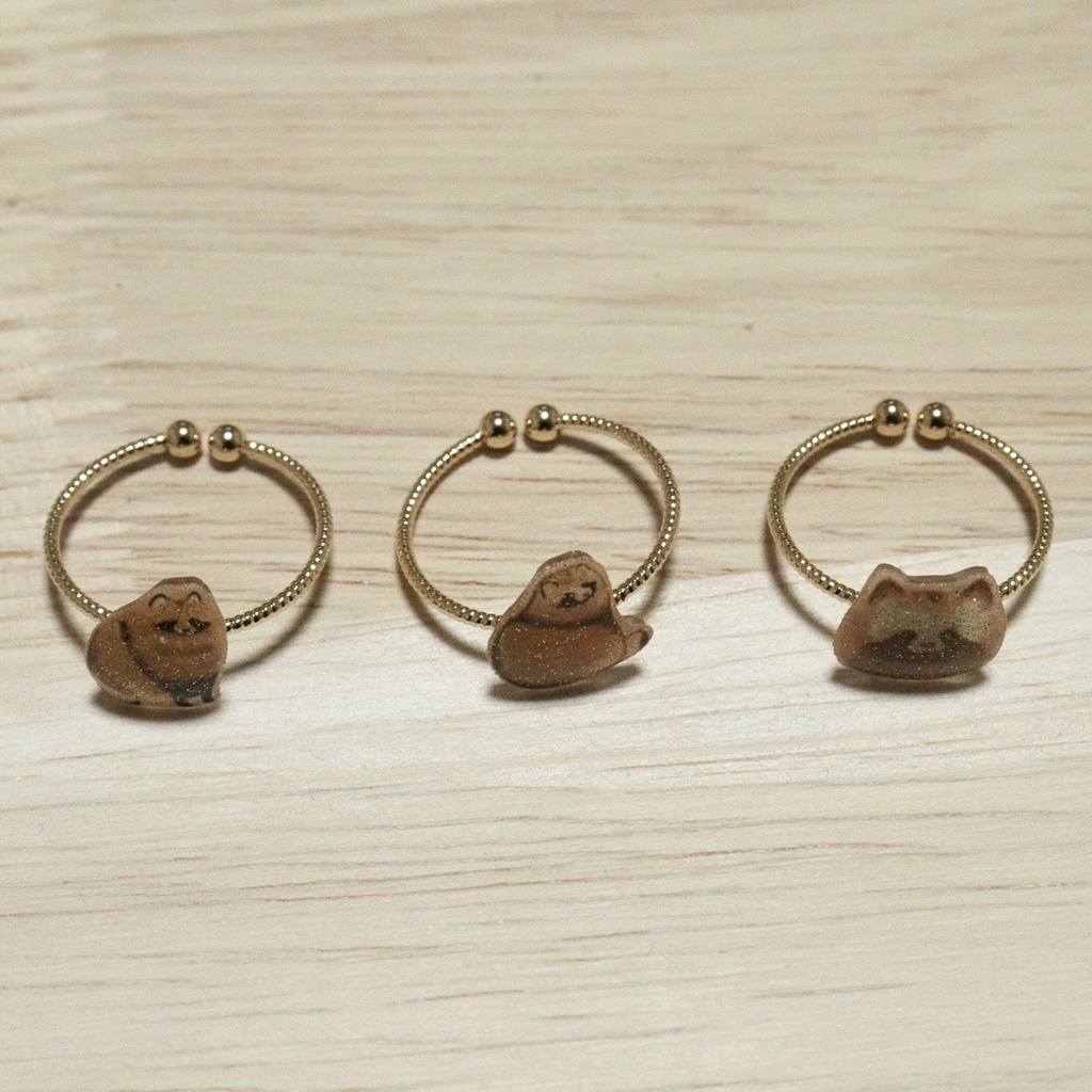 【4/5迄発送分】たぬき指輪